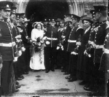 A Militia wedding, photographed by Percival Dunham