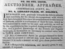 Philippe de Ste Croix was in charge in 1837