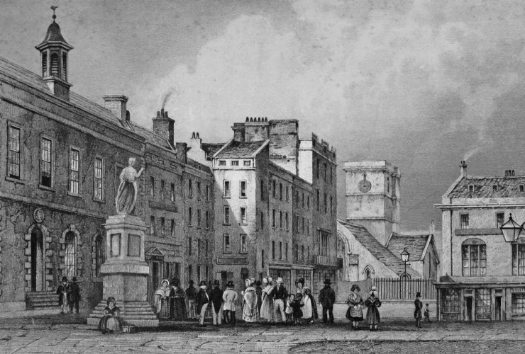 The Royal Square in 1840 by Robert Mudie