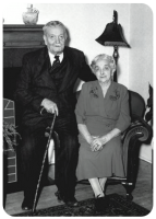 Francis Charles Le Mercier (1868-1952) and Amelia Ellen, nee Mardon (1869-1962) on their 50th anniversary