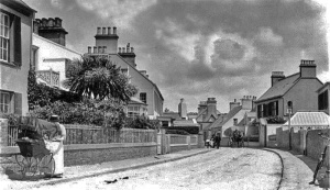 On the road from Beaumont to La Haule photographed by Edwin Dale