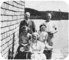 William Padden Wornell (1883-1974) and Irene Rosalie, nee LeDain, and family in Quebec in 1945