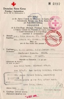 A Red Cross letter sent by Iris Bisson in 1944