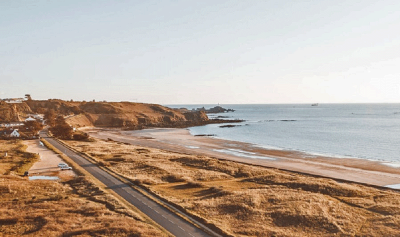 Looking north towards La Pulente