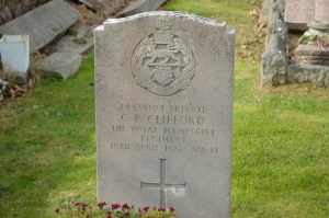 The St John grave of Private Colin Clifford, who was killed in 1982 at the age of 18 by a roadside bomb while on active duty in Northern Ireland