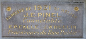 ... the building is now used for what are known as Parish Hall Inquiries and the plaques have presumably been transferred from other parish buildings. Although a noteworthy building, the Arsenal is hemmed in by parked cars and impossible to photograph satisfactorily