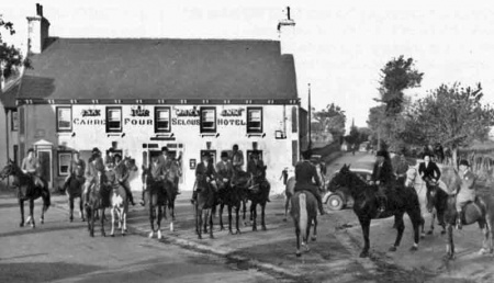 The hunt meets at Carrefour Selous, St Lawrence
