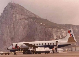 Intra Airways Viscount at Gibraltar