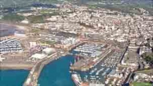 An aerial view of St Helier in 2011