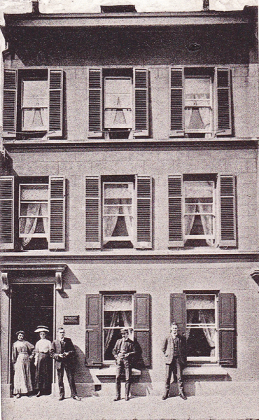 Mrs Le Quesne had a boarding establishment at 23 Belmont Road; date unknown ...