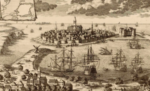 Few people realise that the town was built on an island, later connected to the shore