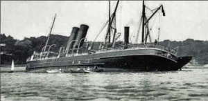 The severely samaged ship heeled to starboard but did not break up, despite spending ten days on the rocks