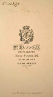 1873 - 1876 - 56 New Street, ‘No’ and ‘Les Cliches sont conserves’ added with handwritten negative number