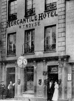 W T Moyse's Mercantile Hotel on Broad Street, alogside what is now Lloyds TSB Bank