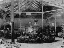 An early picture of the market fountain ...