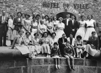An outing in St Malo in 1958 for the Briggs staff