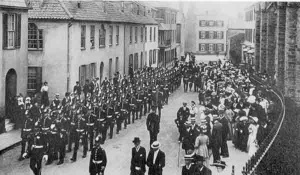 Militia church parade