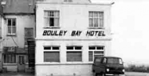 Bouley Bay Hotel, now a car park and public open space across the road from the former public house known as The Mount