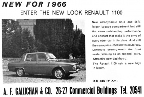 A F Gallichan, Renault dealer in the 1960s