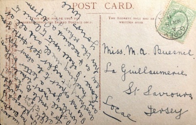 Probably the same Mabel, moved to St Saviour by 1911