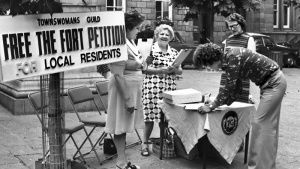 A 1976 protest in the Royal Square against admission charges to the fort
