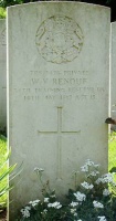The grave of Great War casualty Wilford Vautier Renouf at St Lawrence churchyard, Stratford-Sub-Castle, near Salisbury