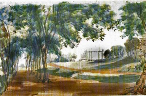 Painting by Ouless of the grounds
