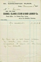The Steam and Hand Laundry was in Kensinton Place, with a town centre office in Library Place