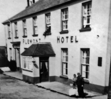 The hotel during the Occupation. It was so badly damaged internally that it was pulled down after war ended