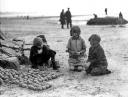 Children playing on the beach
