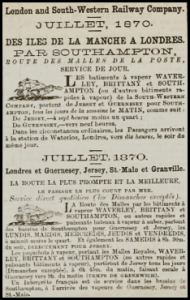 1870 services to London and France
