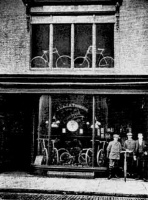 JL and JA Thompson, cycle dealers at 29 Halkett Place c1897