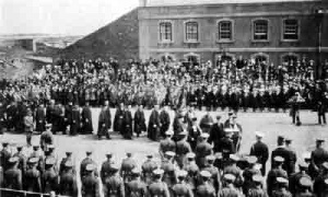 The handing of the castle keys to the States in 1923