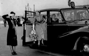 A welcome for the Queen in 1957