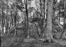 The mound in 1928, after the tower's demolition