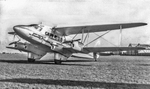 G-ACYG, DH-86 Grouville Bay, probably at Heston in the late 1930s