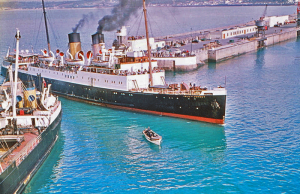 Isle of Jersey enters St Helier Harbour