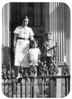 Rowena Cecilia Moon (1921-) with Lenny and Martin