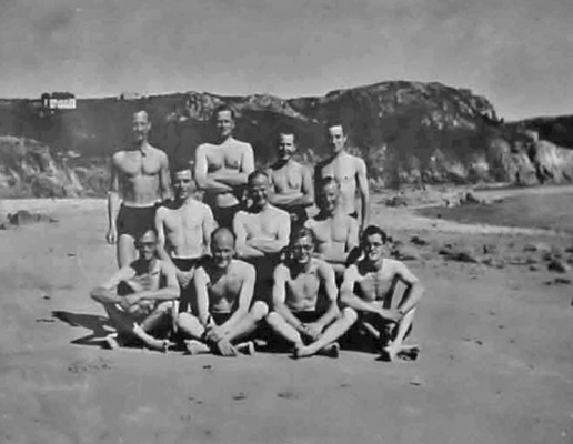 The 'Tommies' were taken to Portelet beach for relaxation