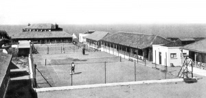 The tennis court