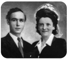 Armelle and her husband Richard Eugene Courval (1923-1995)