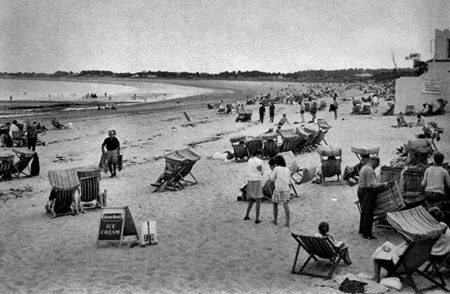 A busy beach close to Gorey