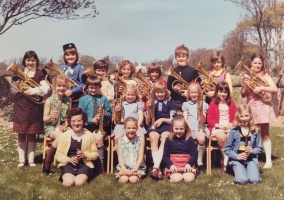 School band in 1973-74