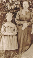 Marie Rosalie Hervieu, born in St Martin in 1897, with her mother, Marie Rosalie Natalie Augustine, nee Dupre (1873-1954), wife of Pierre Jules Justin Hervieu (1853-1923)