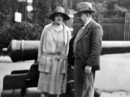 Jimmy Rimington and his niece Doris, whom he adopted at the age of 13