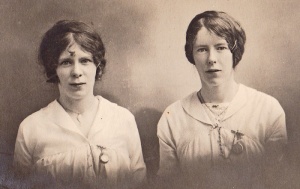 Elsie Jandron with her sister