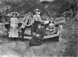 On the beach at St Brelade's Bay
