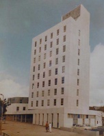Cyril Le Marquand House in the 1980s before Union Street was extended past it to link with the Parade