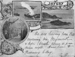 The first postcard known to have been sent from Jersey, in 1895