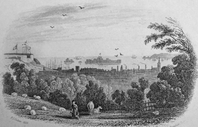 Saint Helier viewed from the north